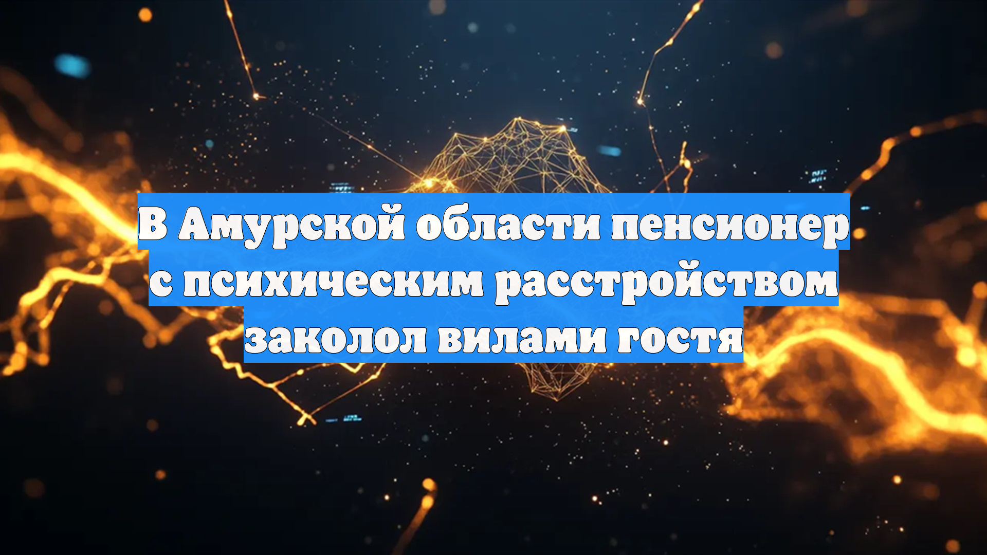 В Амурской области пенсионер с психическим расстройством заколол вилами гостя