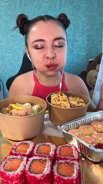 Mukbang ASMR|Подписывайтесь на канал🍣✨ 💜✨