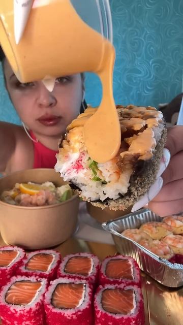 Mukbang ASMR|Подписывайтесь на канал🍣✨ 💜✨