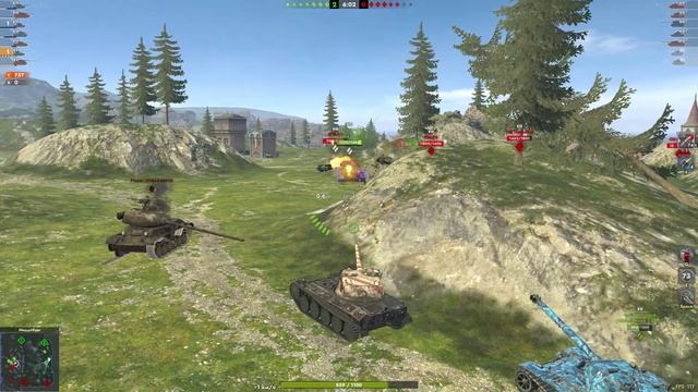 Tanks Blitz AMX 13 57 пушка творит чудеса