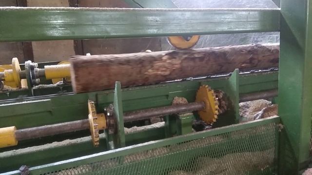 Брусовальный станок, кантователь бревна