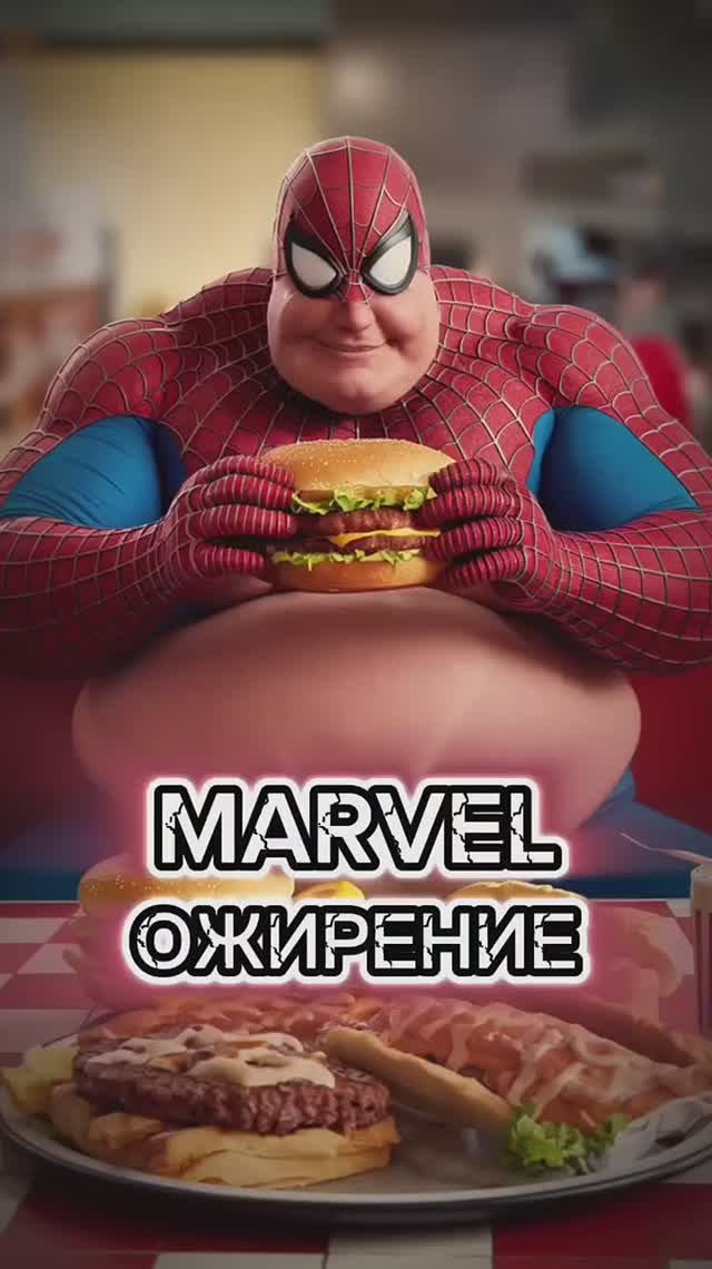 Супер герои Марвел растолстели , просто заплыли жиром.