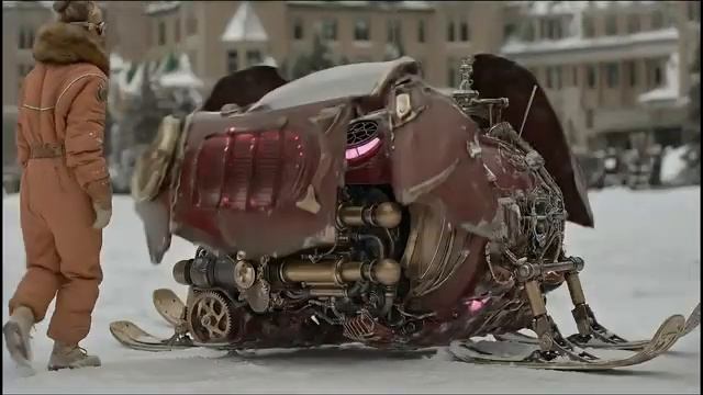 Series Epic Steampunk Retro Future Vehicles