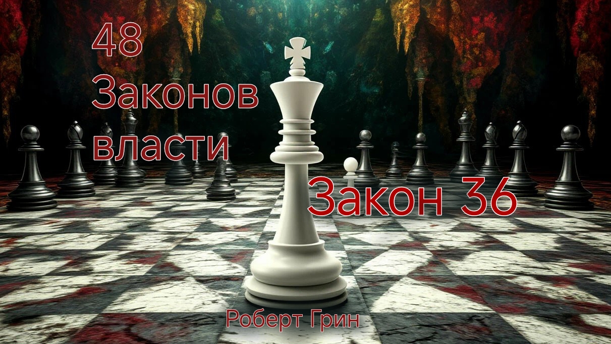 48 ЗАКОНОВ ВЛАСТИ РОБЕРТ ГРИН ЗАКОН 36