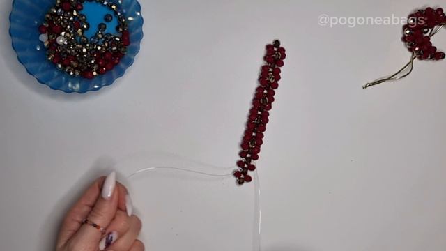 Мастер класс ЛУНА из бусин, увеличенная схема