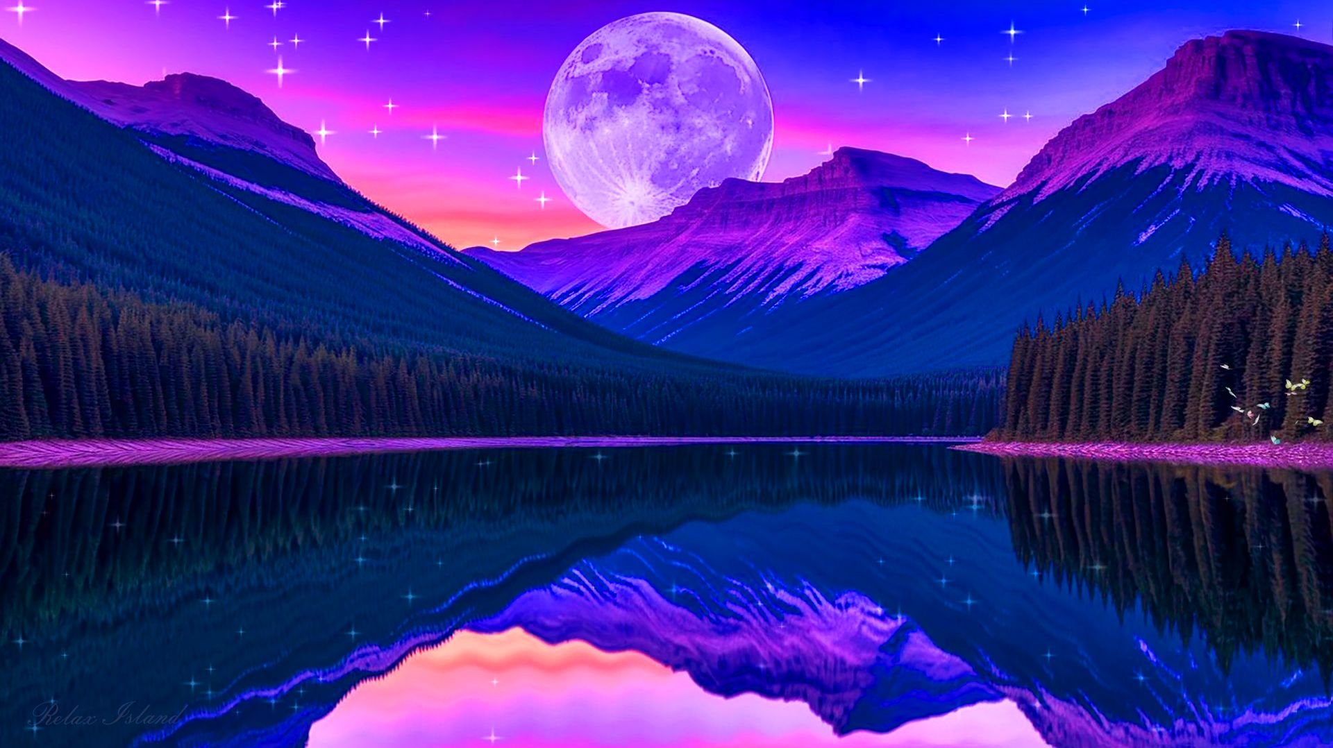  НЕВЕРОЯТНО КРАСИВАЯ МУЗЫКА ДЛЯ ДУШИ НА ОЗЕРЕ В ЛЕСУ   УСПОКАИВАЮЩАЯ МУЗЫКА ДЛЯ СНА ПОД ЛУНОЙ