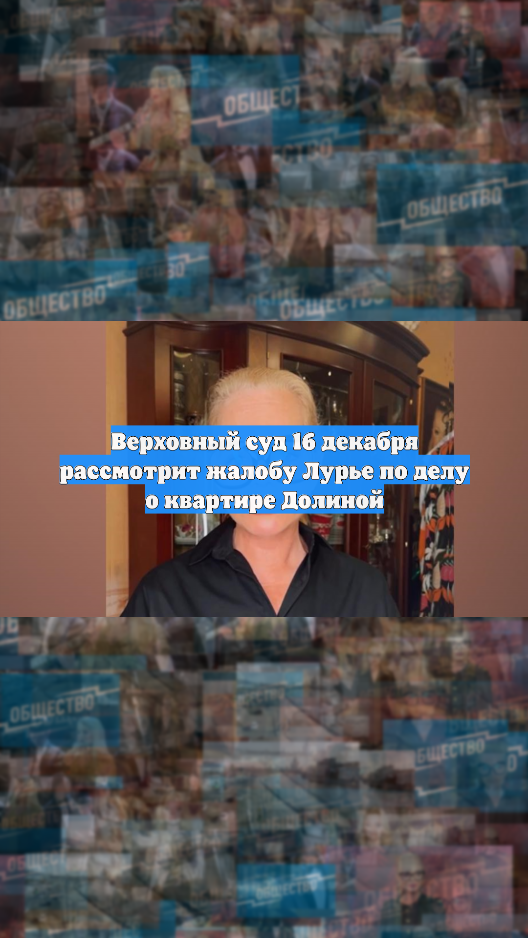 Верховный суд 16 декабря рассмотрит жалобу Лурье по делу о квартире Долиной