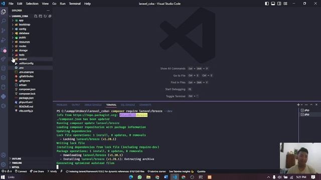 Tutorial Menginstall Laravel Breeze