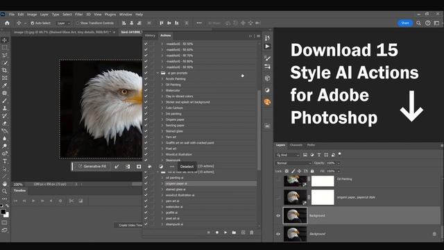 image style transformation using adobe generative fill in adobe photoshop