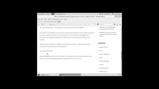 Configuring no-ip dynamic DNS on RHEL 7 Beta Part 2 of 2