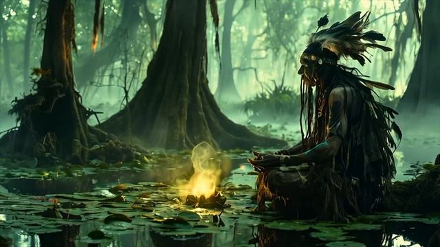 Shamanic Vision in the Mystic Swamp (AI music)