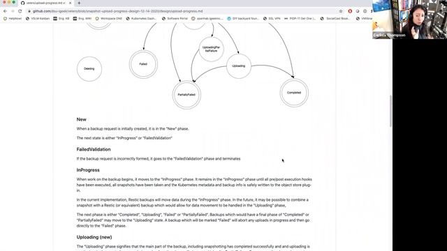 Velero Upload Progress review discussion - Feb 25, 2021