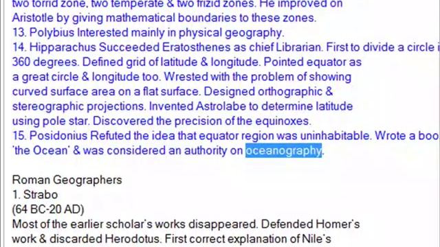 GEOGRAPHICAL THOUGHT ENGLISH NOTE  IN AMERICAN LANGUAGE PART-1