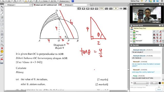 Discussing Add Math Paper 2 - Year 2011 - Part 2