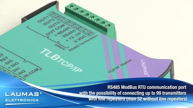 TLBETHERNETTCPIP  - digital weight transmitters EtherNet TCP/IP- RS485 ModBus RTU - LAUMAS