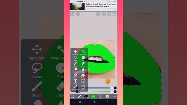 Туторіал ,як розмалювати губи в ibis paint x ??