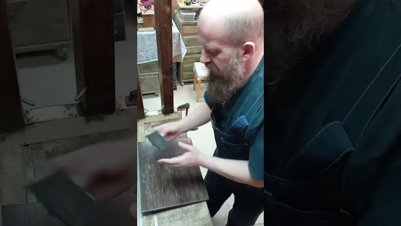 Промежуточная шлифовка по лаку