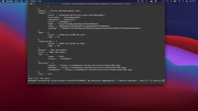 Aggregation framework van MongoDB