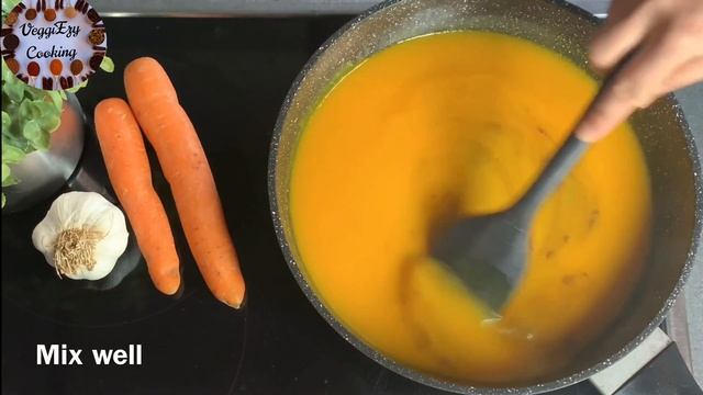 Oil free Carrot Garlic soup | Healthy weight loss soup recipes | Diet soup vegan