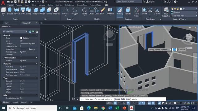 AutoCAD 3D - Puertas