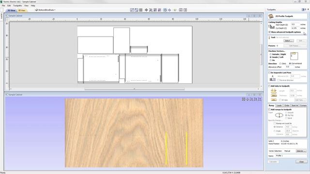 Vectric V10 Tutorials | General Topics | Nested Cabinet Files
