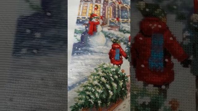 2. Готовая работа Dimensions 70-08960 рождественская традиция.