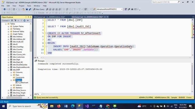 SQL SERVERHow to enter DML operations in Audit table using Trigger?