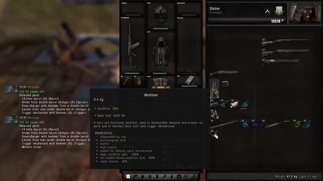 Complete Beginners Guide for STALKER GAMMA  Health System Crafting  Repairs