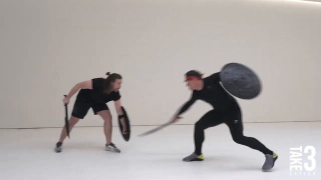Gladius Sword Gladiator Fight Scene Screen Fighting Stunt Performance Actors