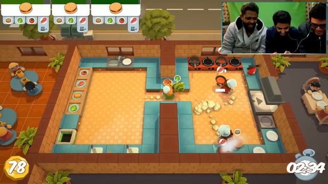 بيستي برجر! ◄لعبة "اكل محروق" ► ● مع عمرو و هاشم ● | OVERCOOKED