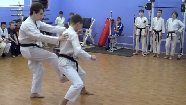 Каратэ показательное выступление мальчиков