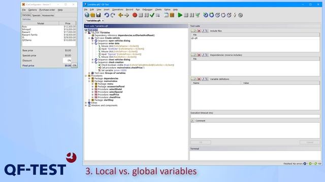 Variables in QF-Test | GUI Test Tool for Java, Web, Android and Windows