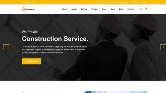Konstructo Construction   Website Template  #templatemonster #themeforest #envato #monsterone