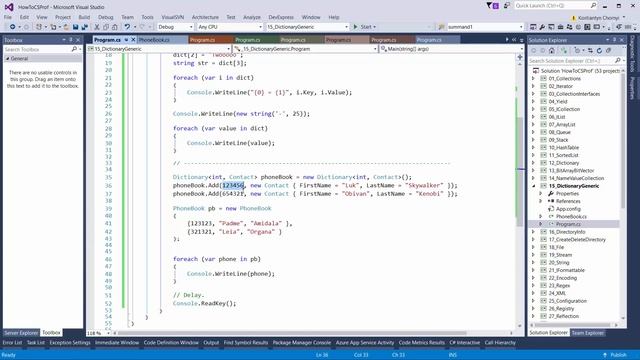 How to C# Professional. Коллекция DictionaryGeneric