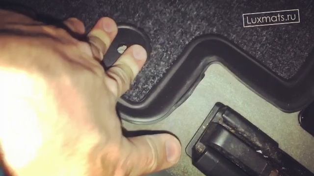 Всесезонные 3D автомобильные коврики в салон Audi A6 (C7) 2011-2018 LUXMATS с ковролином