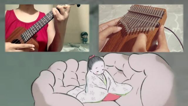 Inochi No Kioku (いのちの記憶) | Princess Kaguya | KALIMBA X UKULELE COVER | Easy Tabs [on CC]