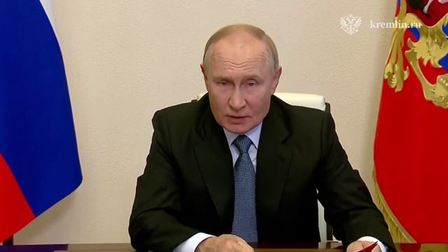 Владимир Путин провёл по видеосвязи оперативное совещание с постоянными членами Совета Безопасности