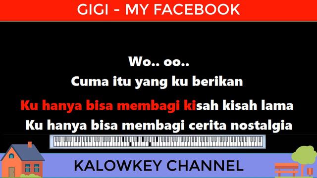 GIGI - MY FACEBOOK (Karaoke Lower Key)