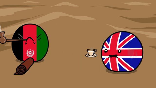 Afghanistan Yeets The British Empire | Countryballs