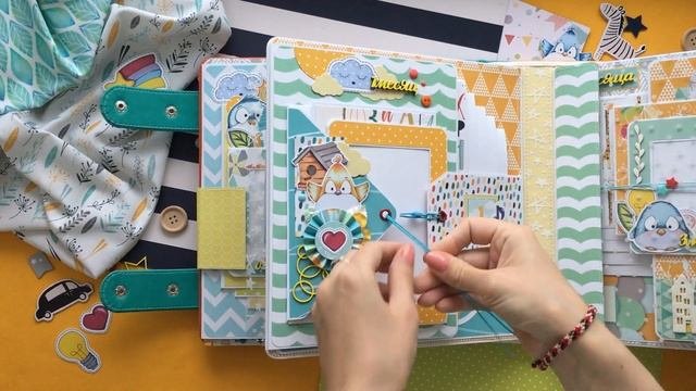 ГИГАНТСКИЙ АЛЬБОМ ДЛЯ МАЛЬЧИКА НА ПЕРВЫЙ ГОД ?? Коллекция My Tiny Sparrow boy от Fabrika Decoru