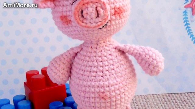 Амигуруми: схема Поросёнок Хрю-Хрю. Игрушки вязаные крючком - Free Crochet Patterns.