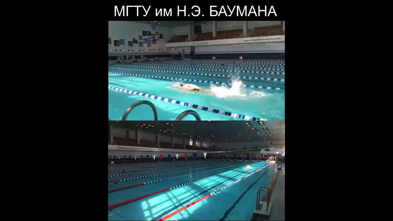 ПЛАВАНИЕ В ДВОЙНОМ КОММЕНТИРОВАНИИ (ДВА РАКУРСА) // 50 ВОЛЬНЫЙ, МОСКВА #shorts #swimming