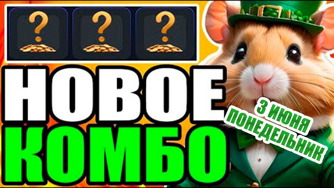 НОВОЕ КОМБО В ХАМСТЕР КОМБАТ от 3.06! Какие нужно открыть комбо карты в Hamster Kombat 3 июня