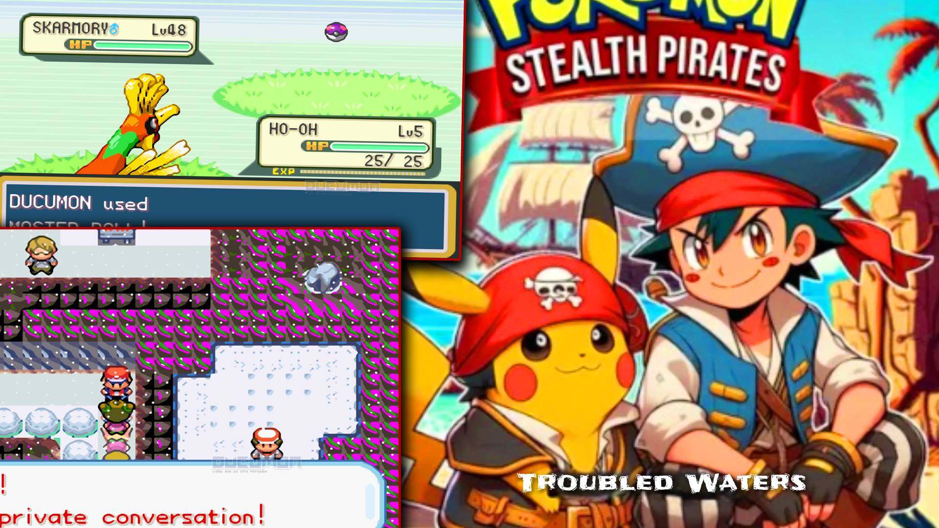 Pokemon Stealth Pirates Troubled Waters — Взлом GBA ROM Это вторая часть саги Stealth Pirates Saga