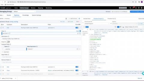 Cribl with SNMP data into Kafka