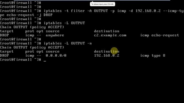 42 How to Block Ping (ICMP) Request using Iptables Firewall Demo |OUTPUT Direction| Network Securit