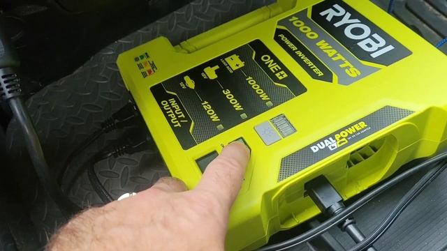 1000W inverter charging 6Ah batteries