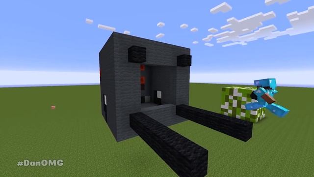 Minecraft CREEPER HOUSE vs SPIDER HOUSE / Minecraft battle