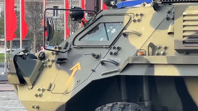 Подбитая трофейная бронетехника НАТО и Украины в Москве (Damaged captured armore