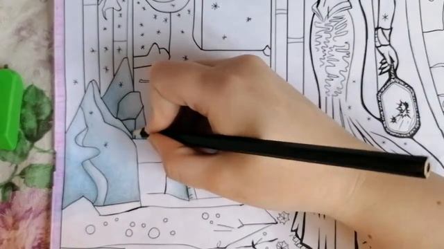 Антистресс раскраска. Снежная королева #2